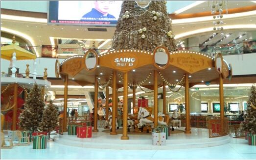 圣诞节大型商场中庭美陈布置 big picture
